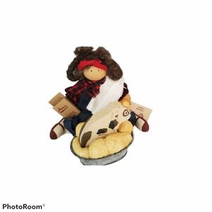 Lizzie High Wood Sculpture Handmade Doll 1988